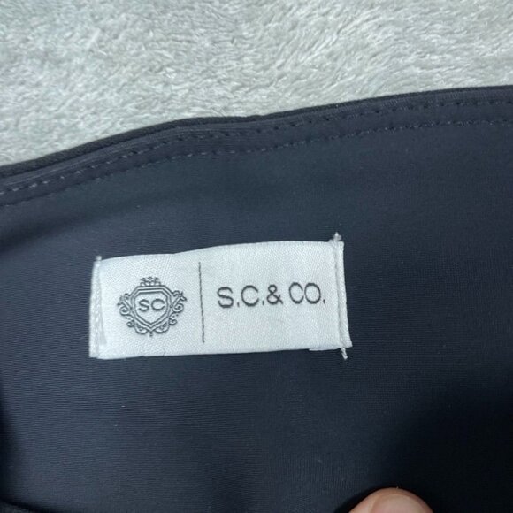 S.C. & Co. Black Wide Leg Pants With Tummy Control Size M 25" Inseam d0434 - Picture 5 of 8